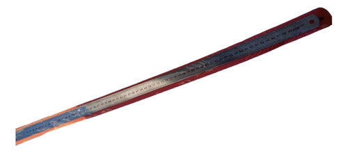 Inox Ruler Metal 1 Meter Stainless Steel Reverse Inches 0