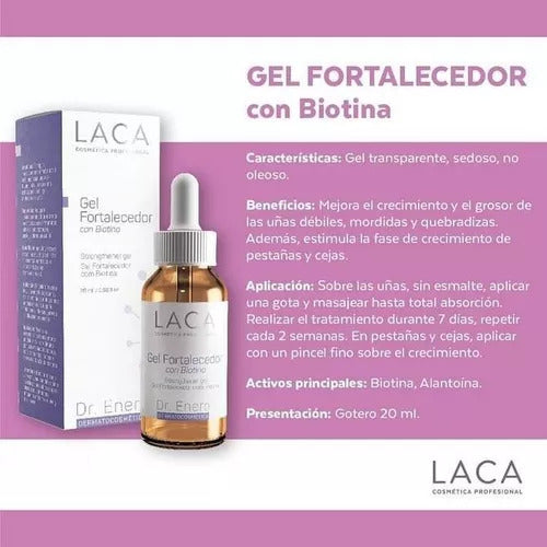 Strengthening Gel for Nails, Eyelashes, and Eyebrows - Laca 2