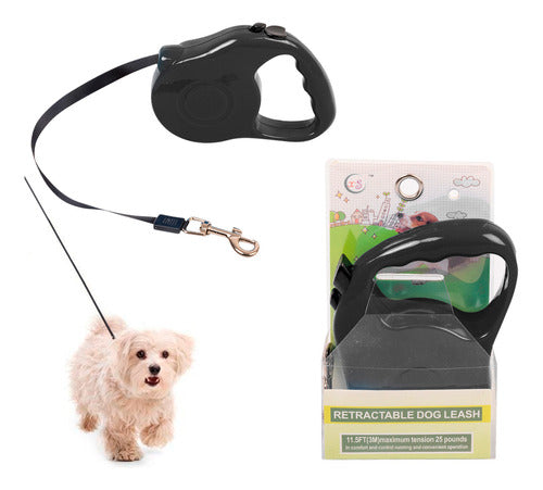 Correa Extensible Mascota Retractil Ajustable 3m Hasta 11kg 0