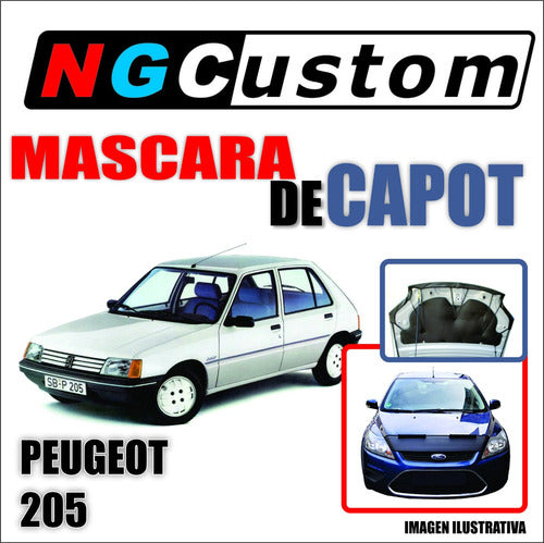 Mascara De Capot Peugeot 205 En Ecocuero 1