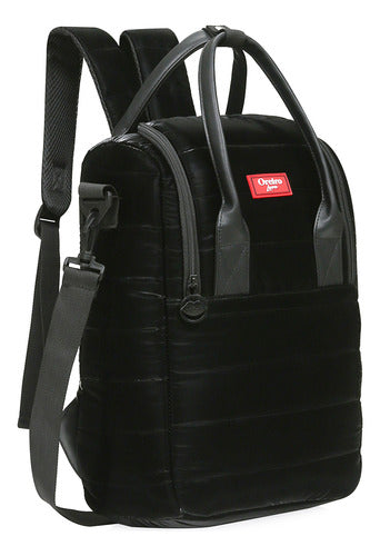 Las Oreiro Large Black Matera Backpack 2