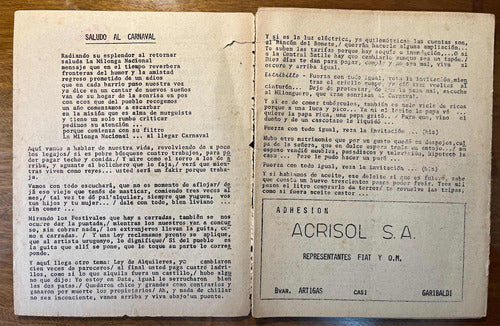 Libreto Completo De Murga La Milonga Nacional Año 1975. 1