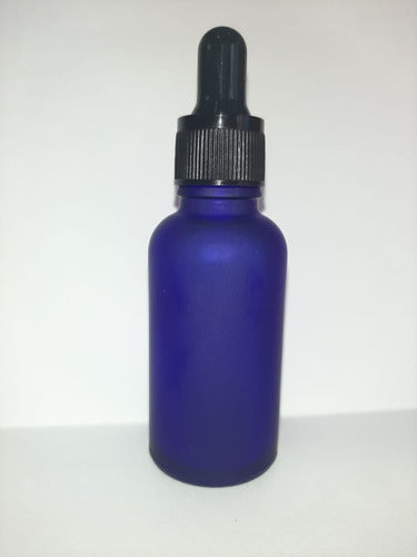 Impofra Blue Frosted Glass Bottle 30ml with Dropper Pack of 30 1