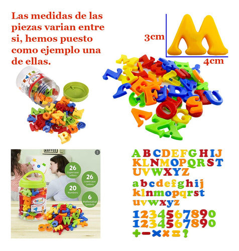 Juego De Letras Magnetica Pizarra Niños Excelente Calidad St 1