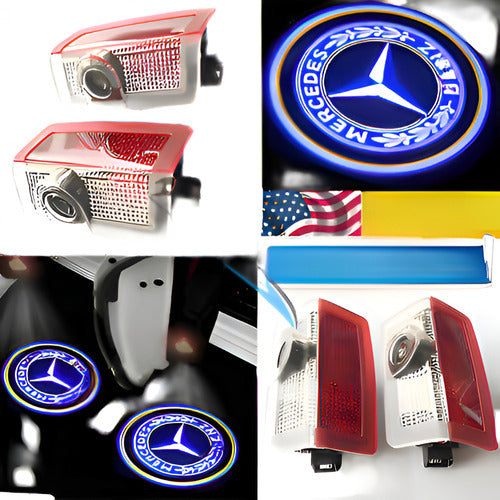 Mercedes-Benz 2LED Ghost Shadow Door Logo Projector Light 0