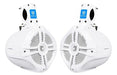 Rockville Pair Rwb65w 6.5 White 2 Way 250 Watt 0