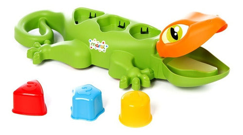 Maral Lizard Toy Set with Interlocking Blocks - 40 cm 0