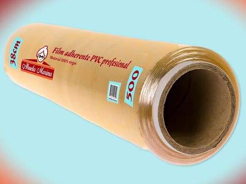 Abuela Marina® Pvc Cling Film 38cm Self-Adhesive Roll 500mt x4 1