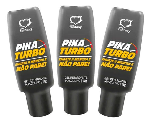 Sexy Fantasy Gel Intimo Lubricante Prolonga Placer Pika Turbo Pack X 3 Un 0