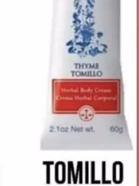 Thyme Cream Jar 60g. Swiss Just Pack X 2 3