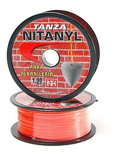 Nitanyl Tanza / Hilo Naranja Para Albañil 0.8 Mm X 100 Metres 0