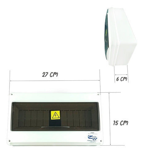 Caja Para Térmica 12 Módulos Para Bajada De Luz Trifásica 4