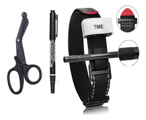 Espa Tactical Tourniquet Kit with Aluminum Rod, Trauma Scissors, and Marker 0