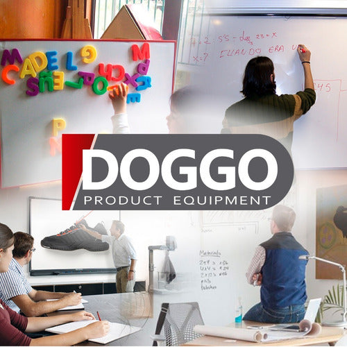 Doggo Pizarra Blanca Para Aulas 90x200cm Para Uso Intensivo 5