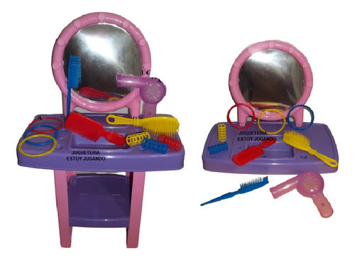 Toy Dresser Salon Set + Complete Accessories 1st Infancy 0