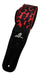 Correa P/ Guitarra De Piel Imitacion Leopardo Rojo 07ma05l 0