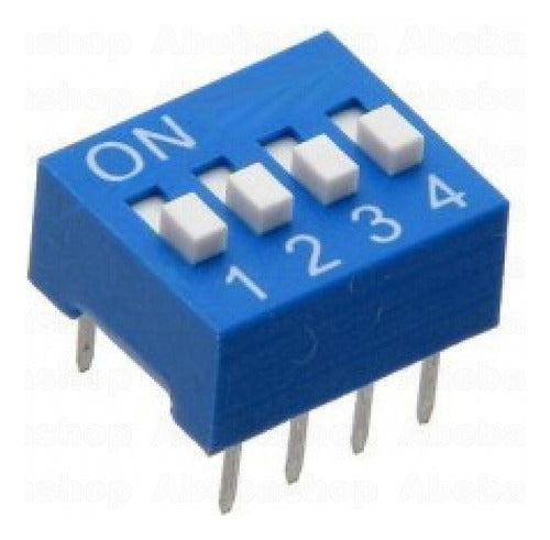 Dip Switch 4 Contact Sliding Keys Arduino 0