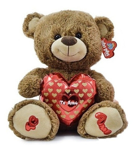 Oso De Peluche Chocolate Corazón Modelo 2: Tienda Que Regalo 0