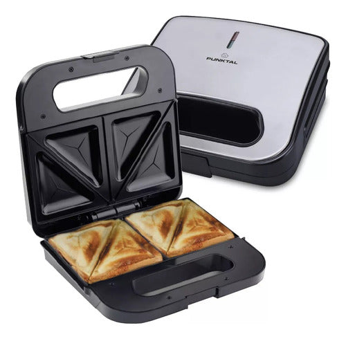 Punktal Sandwichera Doble Placas Antiadherentes Acero PK9222 0