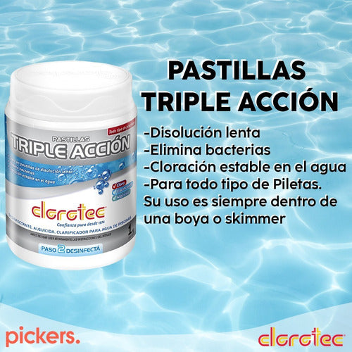 Clorotec Triple Action Tablet for Pools 10kg 3