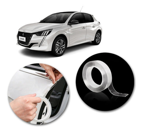 Salva Puertas Peugeot 208 Cristalino Autoadhesivo 5mx20mm 0