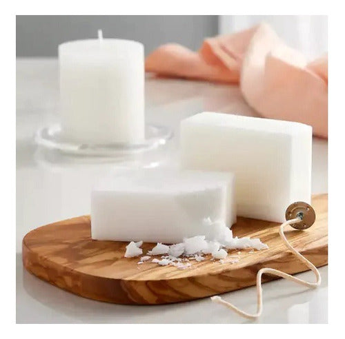 Parafina Para Velas X Kg Fabricacion De Velas Premium Blanca 1