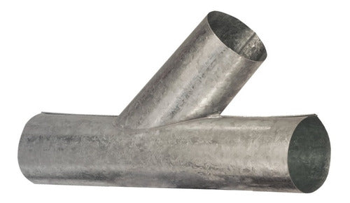 Meflex Ramal De 3 Pulgadas T (90°) / Y (45°) De Chapa Galvanizada 1