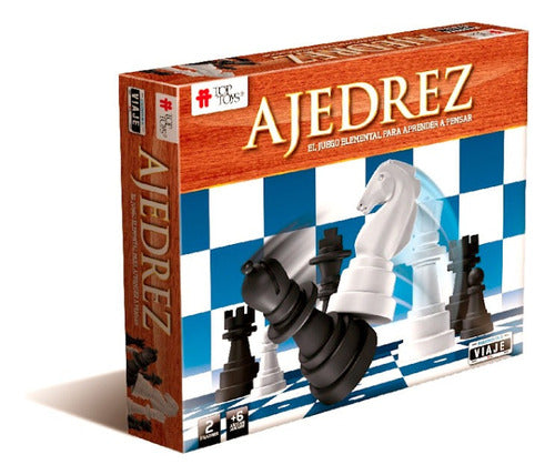 Top Toys Ajedrez Juego Clásico Para Viaje Fichas De Insertar 0