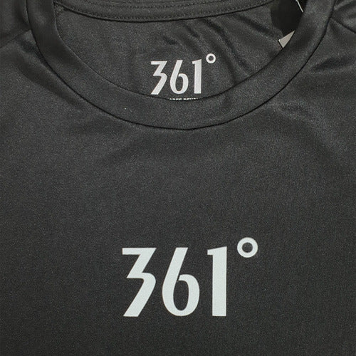 361° Men's Big Logo Black Running T-Shirt 1