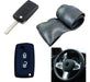 NL Black Steering Wheel Cover + Silicone Key Cover for Citroen Berlingo 0