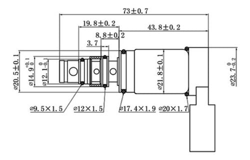 GF Variable Valve Compressor Sanden Pxe14-1721p / Pxe14-1748f 1