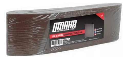 Omaha 471.LB-51 Water Sandpaper Set 100 Grit 75x533mm - Pack of 3 1