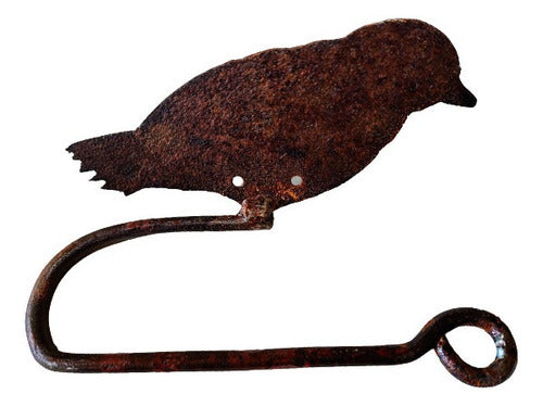 FW Herrería Bird Design Iron Toilet Paper Holder 0