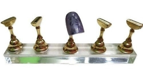 Paris Night Nail Display Stand with Magnet Support Tips X5 0