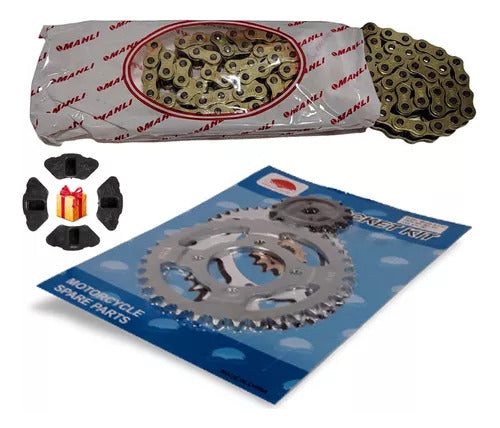 Osaka Mahli Golden Chain Kit Zanella ZB 110 R + Hub Gaskets 1