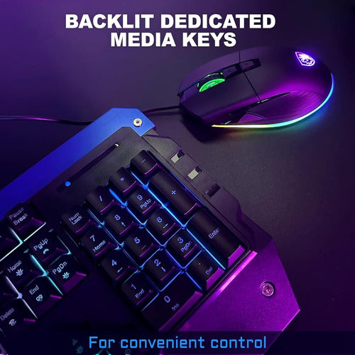 Globalsades Teclado Y Mouse Para Juegos Sades Battle Ram: Rgb Retroilumi 3