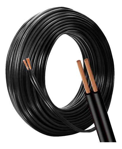 Black Parallel Bipolar Cable 2x1mm x 40 Meters Roll Offer 0