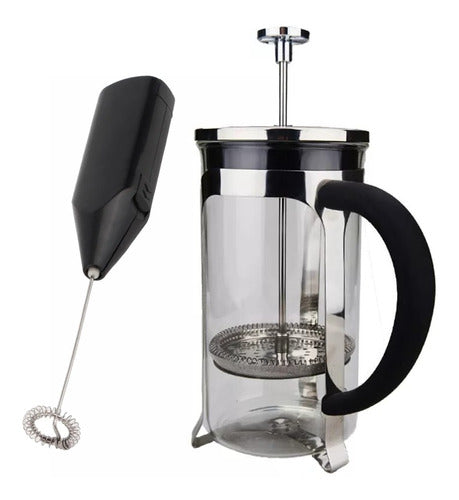 Home Love French Press Coffee Maker 600ml + Wireless Milk Frother 0