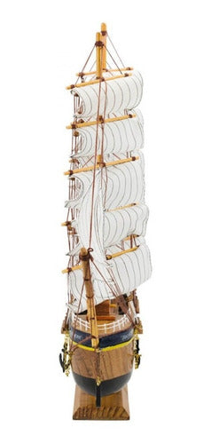 Miniatura Barco Navio Veleiro Madeira Fragata Siglo Xvlll 1