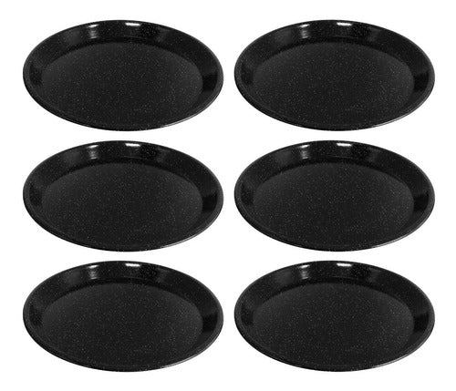 TMC Enlozado Salpicado Pizza Mold Pack X6 Heavy Pizza Pan N32 0