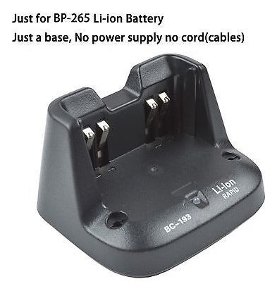 Bc-193 Li-ion Cargador Base Sin Alimentación Para Icom Ic-f3 1