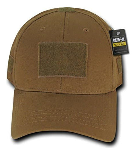 Rapdom Tactical Low Crown Structured Cap, Coyote 3