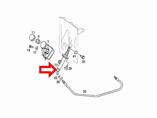 Cilindro Mestre De Embreagem Mercedes-benz Atego A0012959106 1