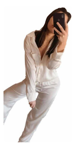 Maria Pia Winter Pajama Satin Raso Special Sizes 1 to 6 0