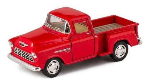 Rojo 1955 Chevy Stepside Pick-up Muere Coleccionable Camion 0