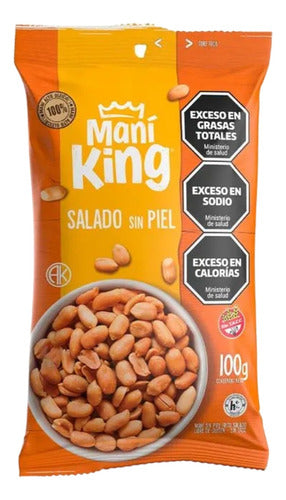 Maní King Mani Salado Sin Piel 100g Kosher Sin Tacc Pack X15 0