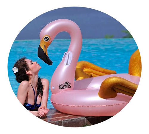 Inflatable Pool Float Flamingo Pink Summer 115 cm 37407 0