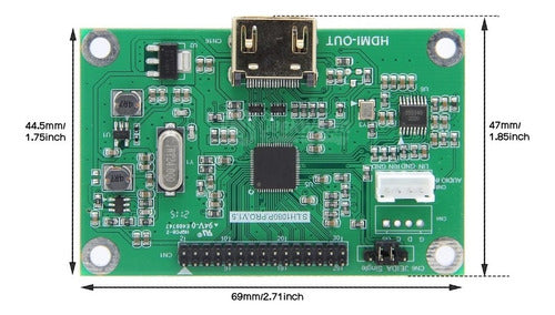 Seenku Placa Adaptador Convertidor Lvds A Hdmi 1080p Raspberry 1