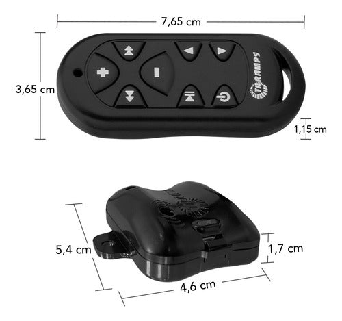 Controle Longa Distância Taramps Tlc 3000 + Mini Voltímetro 2