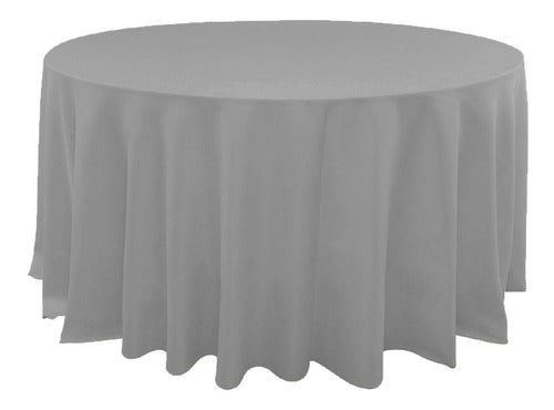 Round Tablecloth 2.20 Tropical Antistain Pack of 3 Units 32